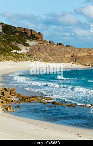 Blick entlang Lachs Strand, Esperance, Western Australia, Australien Stockfoto