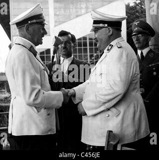 Franz Ritter von Epp mit Christian Weber und Karl Fiehler Stockfoto