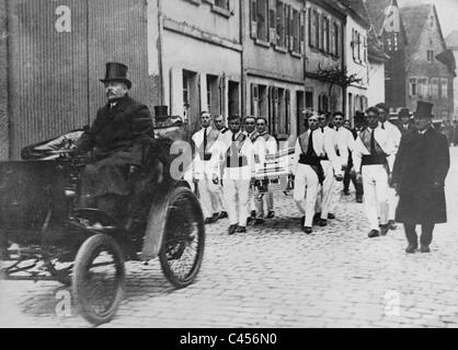 Trauerfeier für den verstorbenen Carl Friedrich Benz, 1929 Stockfoto