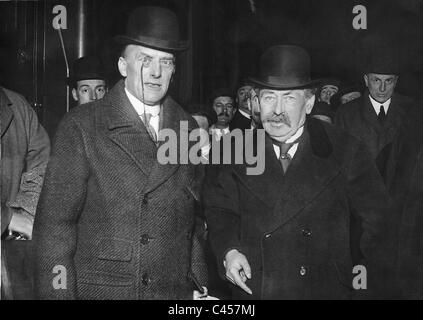 Aristide Briand und Austen Chamberlain, 1928 Stockfoto