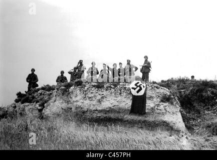 Deutsche Fallschirmjäger auf Kreta 1941 Stockfoto