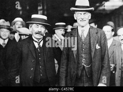 Aristide Briand mit Austen Chamberlin, 1927 Stockfoto