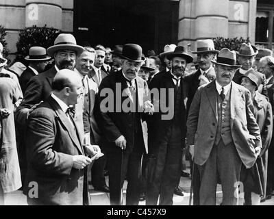 Aristide Briand in der IX Plenarsitzung des Völkerbundes, 1928 Stockfoto