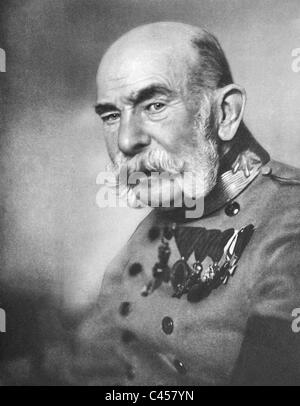 Kaiser Franz Joseph i. von Österreich Stockfoto