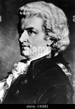 W. A. MOZART Stockfoto