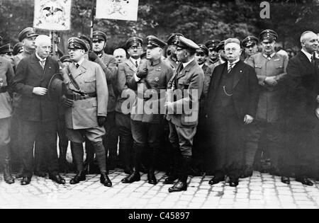 Alfred Hugenberg auf der Harzburg Konferenz, 1931 Stockfoto