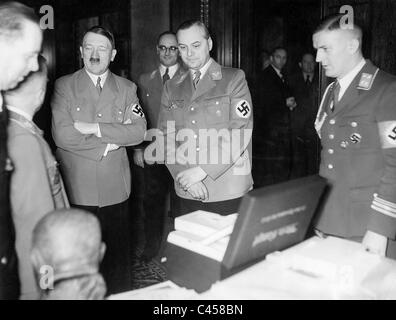 Adolf Hitler und Alfred Rosenberg, 1938 Stockfoto