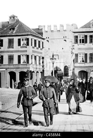 Die alten Karlstor in München Stockfoto