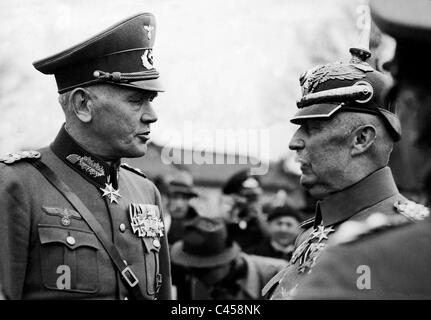 Werner von Blomberg und Erich Ludendorff, 1935 Stockfoto