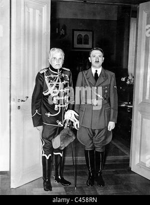 Adolf Hitler mit von Mackensen, 1939 Stockfoto