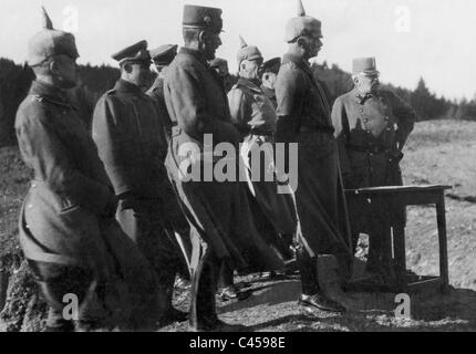 Erzherzog Friedrich, Erich von Falkenhayn und Hermann von Staab, 1917 Stockfoto