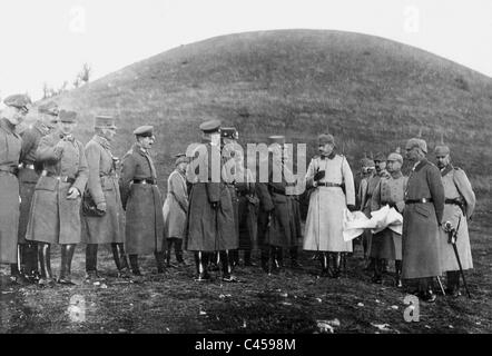 Erzherzog Friedrich, Generalleutnant von Morgen und General Erich von Falkenhayn, 1917 Stockfoto