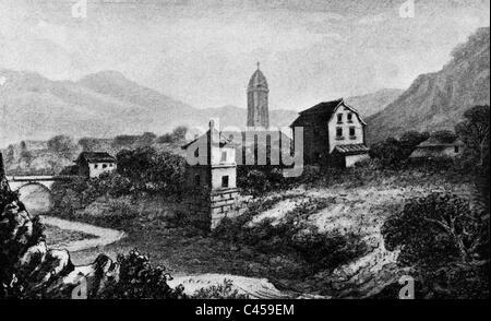 Haus und Garten von Schiller in Jena Stockfoto