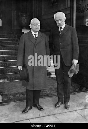 Hans Luther und Fridtjof Nansen in Genf, 1926 Stockfoto