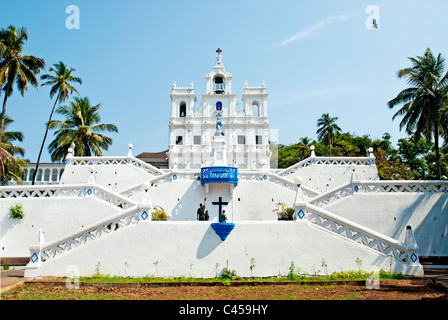 Kirche Mary Immaculate Panaji Goa Indien Stockfoto