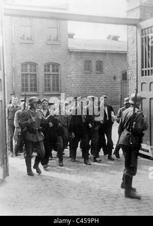 Sowjetische Kriegsgefangene im Liep Stockfoto