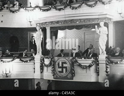 Hitler in Gaertnerplatztheater, 1937 Stockfoto