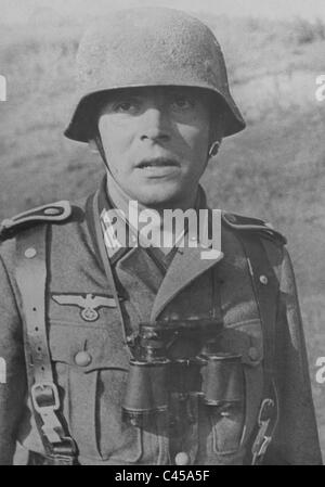 Deutschen Unteroffizier an der Ostfront, 1941 Stockfoto