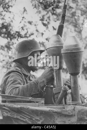 Deutscher Soldat an der Ostfront, 1944 Stockfoto