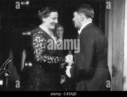 Adolf Hitler und Winifred Wagner, 1935 Stockfoto