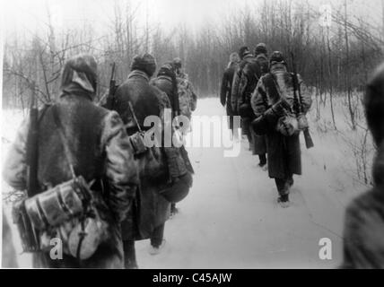 Deutsche Soldaten in der Mitte der Ostfront, 1941 Stockfoto