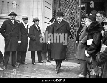 Heinrich Brüning auf der Abrüstungskonferenz in Genf, 1932 Stockfoto