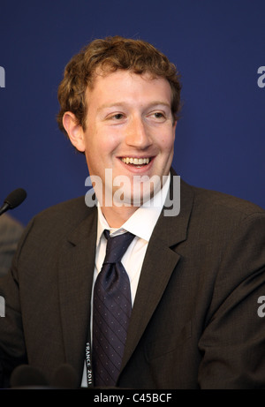MARK ZUCKERBERG CEO & CO-Gründer von FACEBOOK 26. Mai 2011 internationale MEDIA CENTRE DEAUVILLE Frankreich Stockfoto