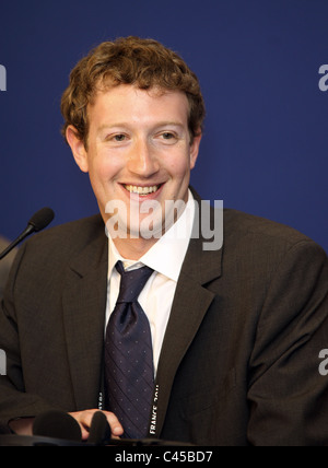 MARK ZUCKERBERG CEO & CO-Gründer von FACEBOOK 26. Mai 2011 internationale MEDIA CENTRE DEAUVILLE Frankreich Stockfoto