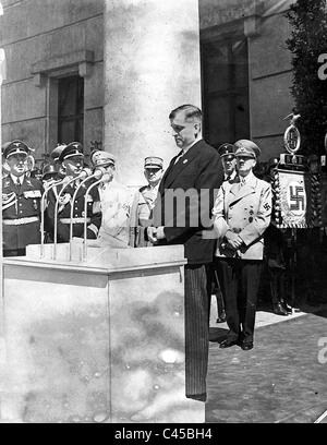 Hitler, von Finck, Eröffnung der Kunstausstellung, 1939 Stockfoto