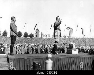 Hitler, von Schirach Parteitag, 1936 Stockfoto