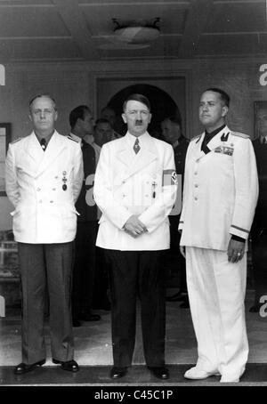 Ribbentrop, Hitler, Ciano, 1939 Stockfoto