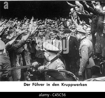 Hitler bei Krupp, 1940 Stockfoto