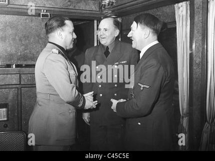 Ciano, Schmidt, Hitler, 1941 Stockfoto