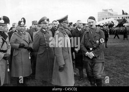 Hitler, von Leeb, Frick in München Stockfoto