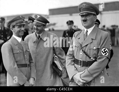 Hitler, Goebbels, Dietrich Stockfoto