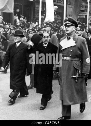 Staatsbesuch Matsuoka, Ribbentrop Stockfoto