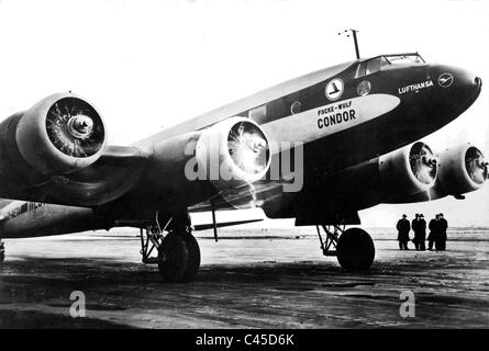 Passagierflugzeug Focke-Wulf 200 "Condor der Lufthansa, 1937 Stockfoto