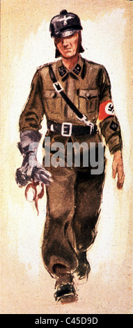 NSKK (nationale sozialistische Kraftfahrkorps) Uniform Stockfoto