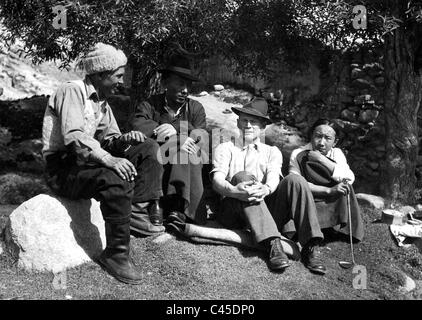 Heinrich Harrer in Tibet Stockfoto