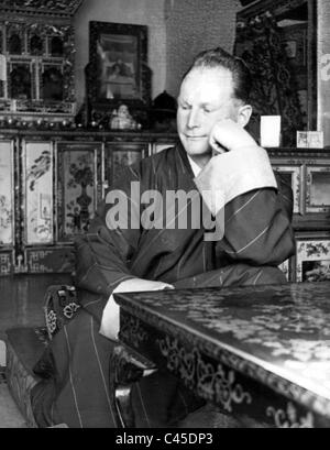 Heinrich Harrer in Tibet Stockfoto