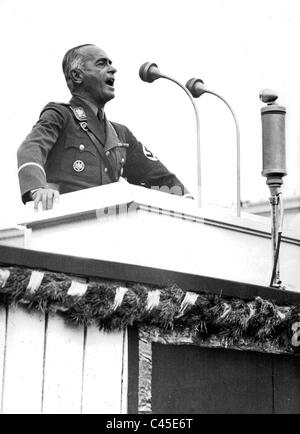 Reich Sport Führer von Tschammer Und Osten öffnet das Sportfest in der Schlesischen Arena, 1938. Stockfoto