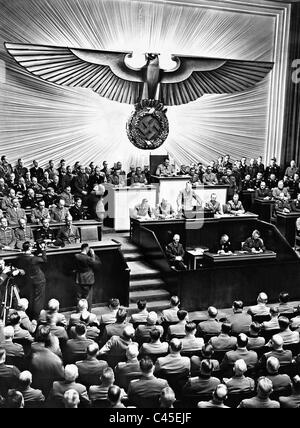 Adressen von Adolf Hitler in den Reichstag, 1941 Stockfoto