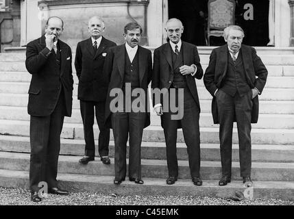 Anglo-französischen Handelsverhandlungen, 1931 Stockfoto