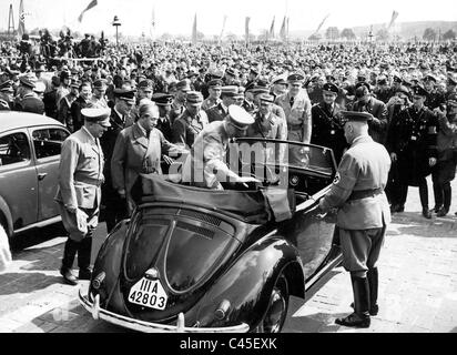 Hitler, zu untersuchen, Porsche, Ley Volkswagen Stockfoto