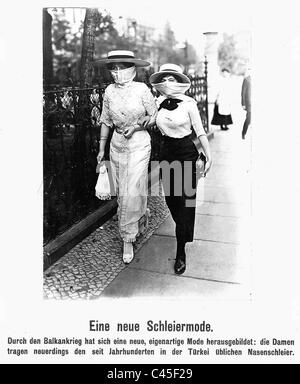 Damen Mode aus dem Jahr 1913 Stockfoto