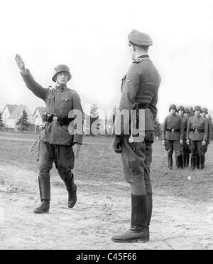 Ausbildung von der Waffen SS Stockfoto