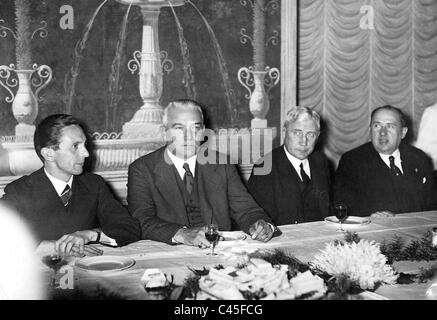 Goebbels, Neurath, Buelow und Funk Stockfoto