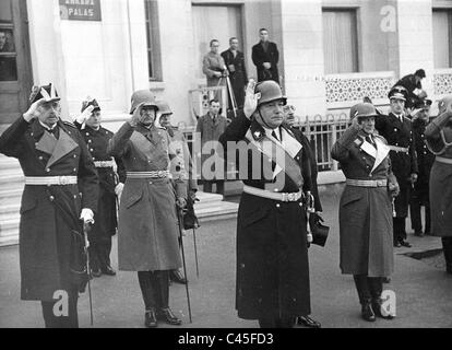 Deutsche Delegation bei der Trauerfeier für Atatürk in Ankara Stockfoto