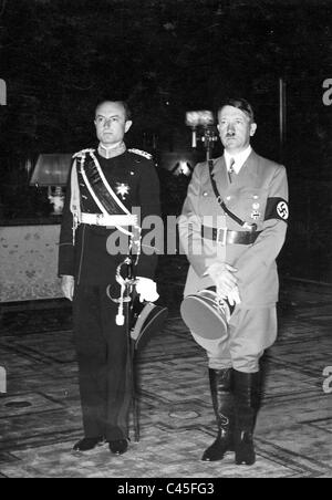 Prinzregent Paul von Jugoslawien mit Adolf Hitler Stockfoto