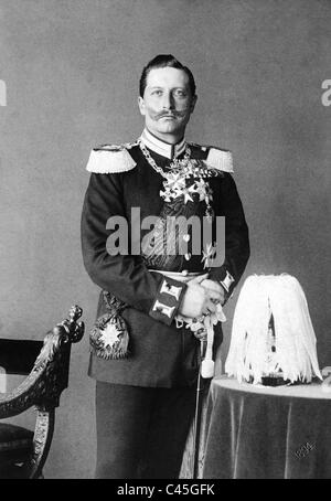 Wilhelm II. (1859-1941), Kaiser Von Deutschland 1888-1918. Drei Viertel ...